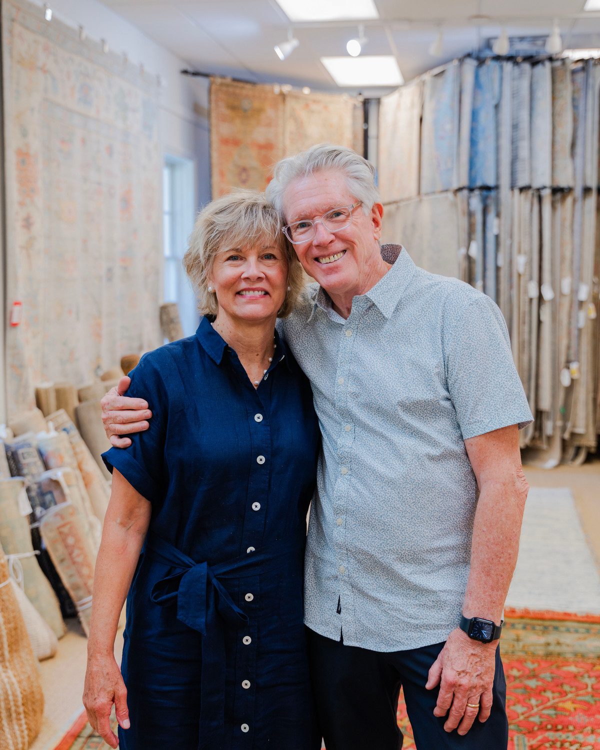 Tom & Anne Dwyer at Dwyer Rugs, Charlotte