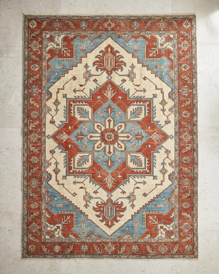 Antique Persian Serapi Heriz — 9' 7" x 12'