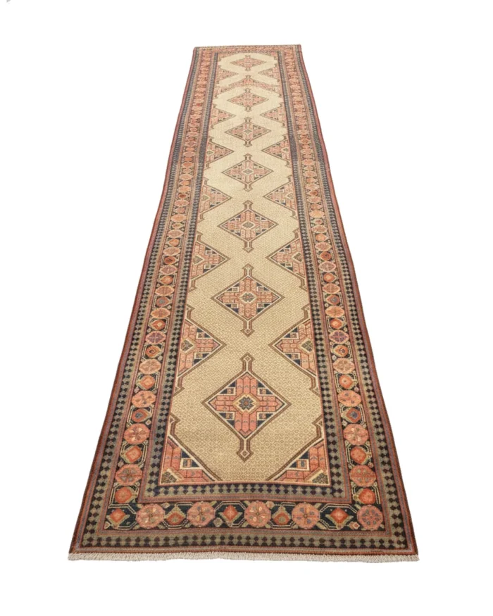 A very pretty antique Persian Serab runner. Size is 3'10x15'9.